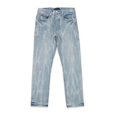 Purple Brand Tie Acid Light Indigo Straight Jeans In Blue