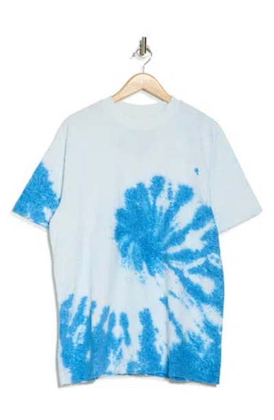 Purple Brand Tie Dye Cotton Towel Terry T-shirt In Placid Blue