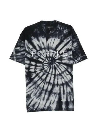 Purple Brand Tie Dye T-shirt In Black