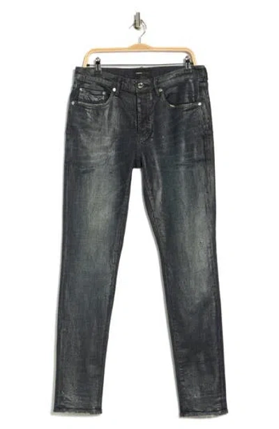 Purple Brand Tiled Overlay Shimmery Skinny Jeans