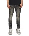 Purple Brand Tiled Overlay Shimmery Skinny Jeans In Black