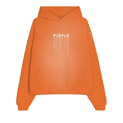 Pre-owned Purple Brand Trademark Hoodie 'orange' | Men's Size L