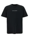 Purple Brand Black Crewneck T-shirt With Logo Lettering On The Front In Cotton Man
