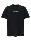 Purple Brand Black Crewneck T-shirt With Logo Lettering On The Front In Cotton Man In Black