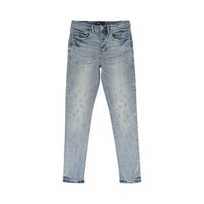 Pre-owned Purple Brand Tuffetage Monogram Skinny Jeans 'indigo' | Blue | Men's Size 38