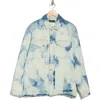 Purple Brand Two-tone Bleach Chore Denim Jacket In Two Tone Bleach