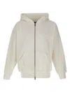Purple Brand Two-way Zip Hooded Sweatshirt In Neutral