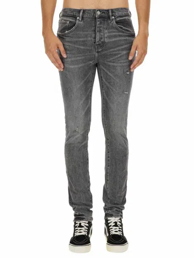 Purple Brand Vintage Abrasions" Jeans In Navy