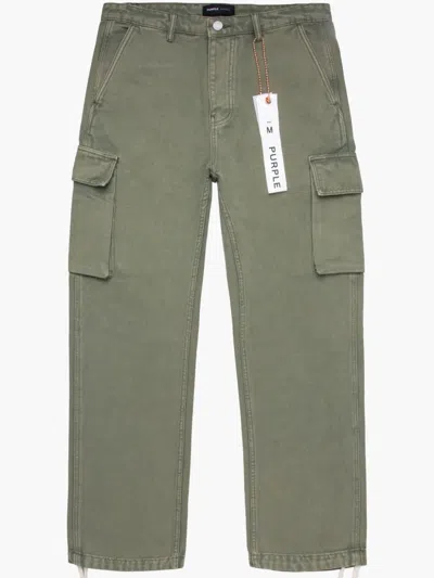 Purple Brand Vintage Cargo Trousers In Green