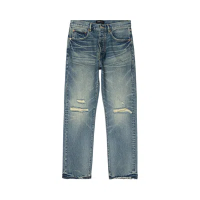 Pre-owned Purple Brand Vintage Knee Slit Jeans 'mid Indigo' In Blue