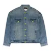 Purple Brand Vintage Light Neon Pop Oversized Jean Jacket Indigo Denim Jackets In Blue