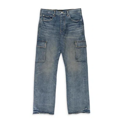 Purple Brand Vintage Mid Cargo Indigo Skinny Jeans In Blue