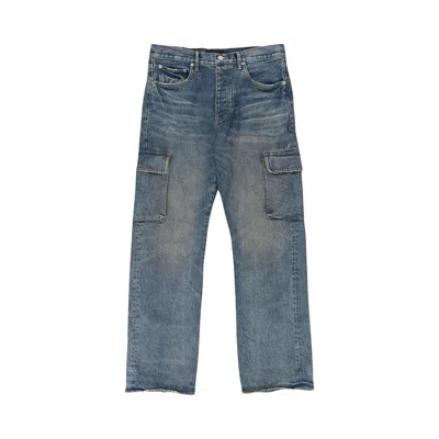 Pre-owned Purple Brand Vintage Mid Cargo Skinny Jeans 'indigo' | Blue | Men's Size 36