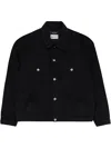 Purple Brand Rinse Wash Black Denim Jackets In Black
