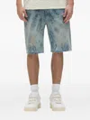 Purple Brand Washed-effect Denim Shorts In Blue