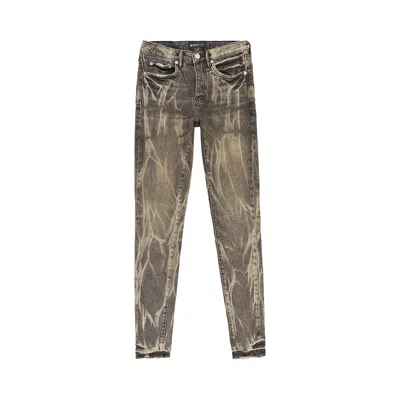 Pre-owned Purple Brand Washed Tie Acid Skinny Jeans 'black' | Men's Size 40