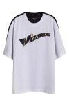 Purple Brand Washington Wizards Mesh T-shirt In White Multi