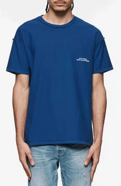 Purple Brand Wheel Cotton Graphic T-shirt In Blue