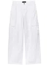 Purple Brand Wide-leg Cargo Trousers In White