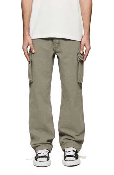 PURPLE BRAND PURPLE BRAND WIDE LEG COTTON CANVAS CARGO PANTS