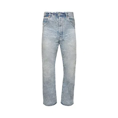 Pre-owned Purple Brand Worn Baggy Jeans 'light Indigo' In Blue