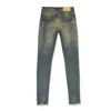 Purple Brand Worn Mid Fade Indigo Skinny Jeans In Blue