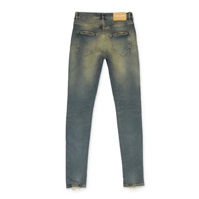 Purple Brand Worn Mid Fade Indigo Skinny Jeans In Blue