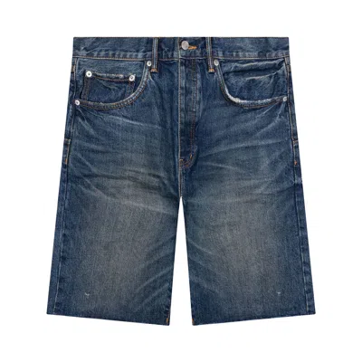 Pre-owned Purple Brand Worn Vintage Shorts 'mid Indigo' | Blue | Men's Size 33
