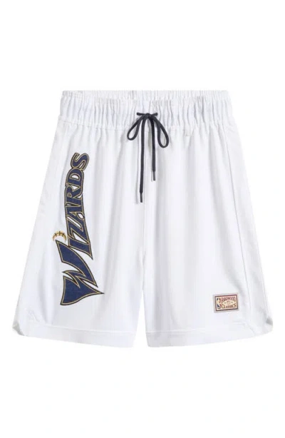 Purple Brand X Nba Washington Wizards Mesh Basketball Shorts In White