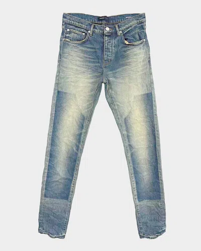 Purple Camden Straight-leg Jeans In Multi