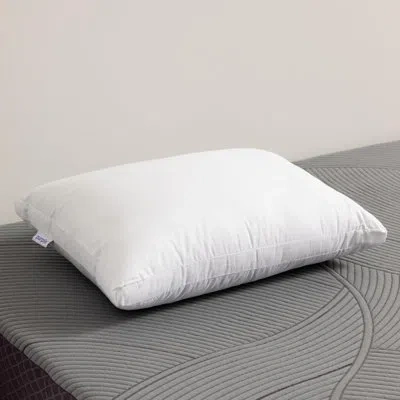 Purple Cloud Pillow In White