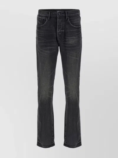 PURPLE COATED DOUBLE DIP JEANS