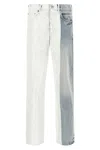 Purple 'crackle Silver' Jeans In Blue
