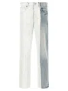 Purple 'crackle Silver' Jeans In Blue