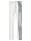Purple 'crackle Silver' Jeans In Blue
