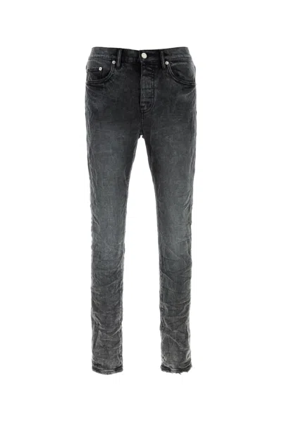 Purple Denim Black Stretch Denim Jeans