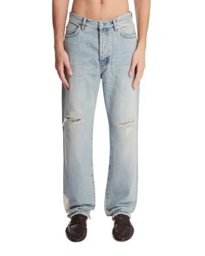 Purple Denim Blue Denim Ripped Jeans In Blue Blu   #03326c