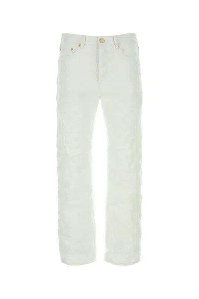 Purple Denim Jeans In Offwhite