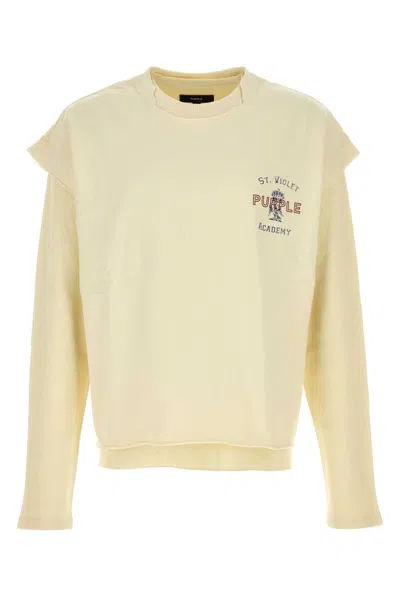 Purple Denim Offwhite Sweater In Neutral