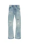 Purple Denim Patch Repairs Foil In Blue