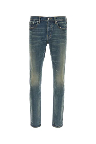Purple Denim Southgate Worn Coated-36 Nd  Male In Blue