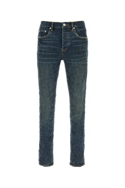 Purple Denim Stretch Denim Jeans