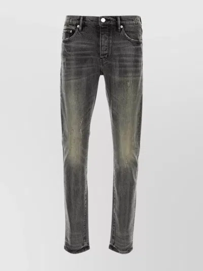 Purple Denim Stretch Denim P001 Jeans In Gray