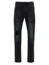 Purple 'dropped Fit' Jeans In Black