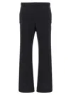 Purple Heavy Cotton Fleece Joggers In Black