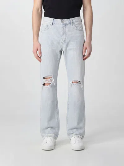 Purple Jeans Men Color Blue