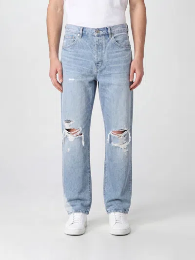 Purple Jeans Men Color Blue