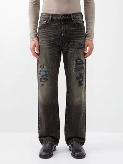 Purple Jeans Men Color Black