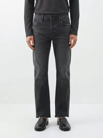 Purple Jeans Men Color Black