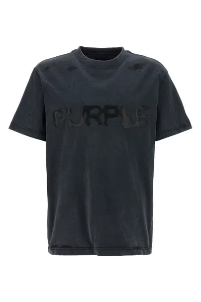 Purple 'liquid Wordmark' T-shirt